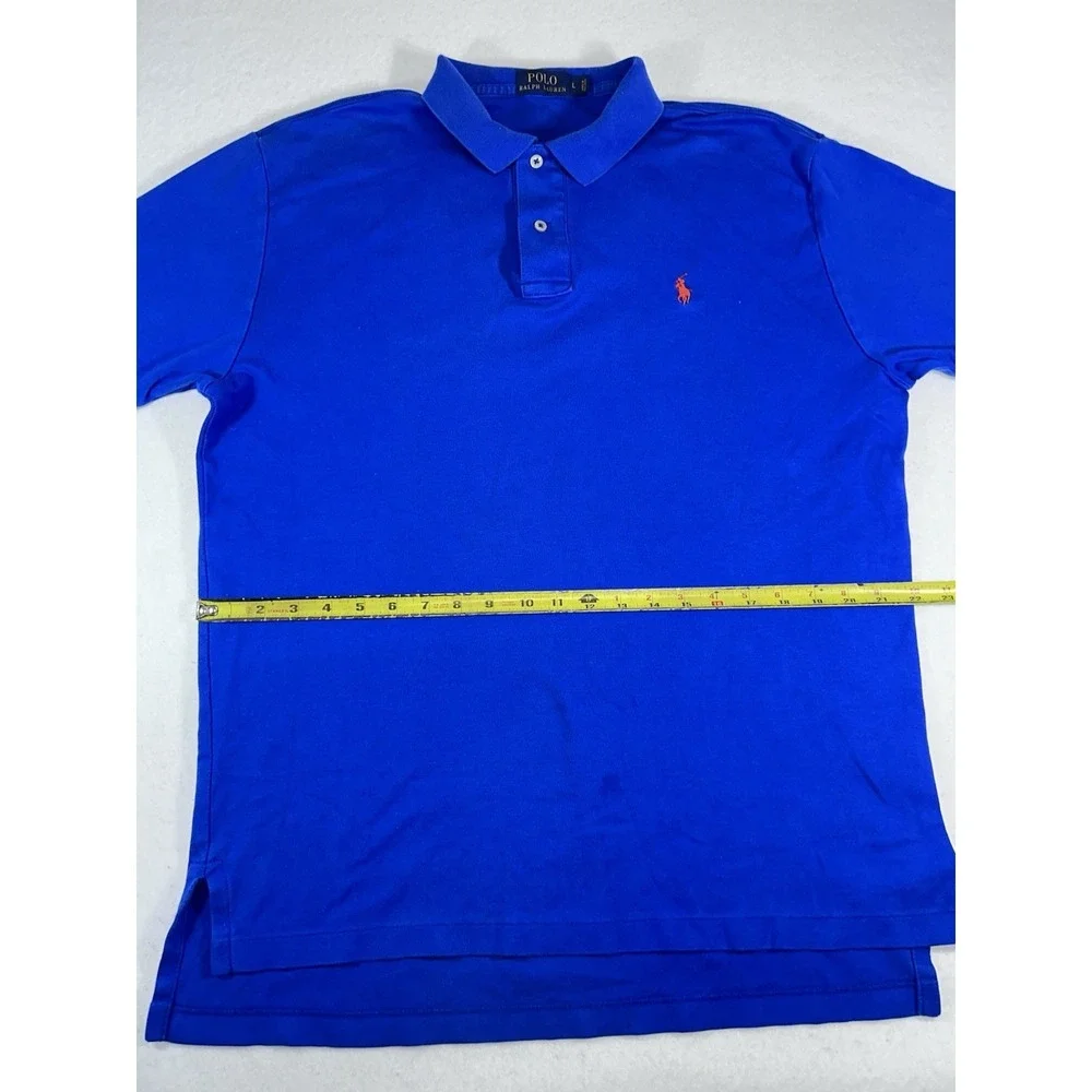 Polo Ralph Lauren Men's Blue Short Sleeve Classic Fit Polo Shirt Size Large